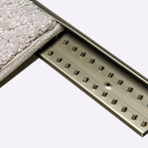 GLM-HCGC125 - Carpet Gripper - Hammered - 1/2 Inch - 8ft - Clear Satin Silver Finish